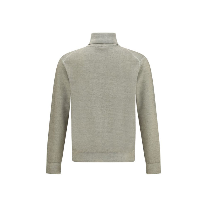 Cruciani Wool Green Turtleneck