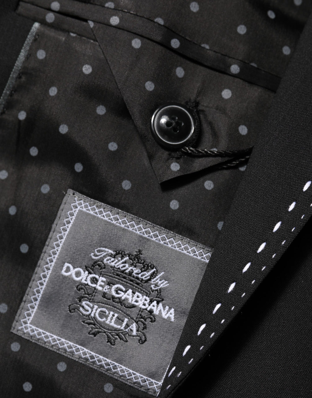 Dolce & Gabbana Black SICILIA 2 Buttons Suit Jacket Blazer