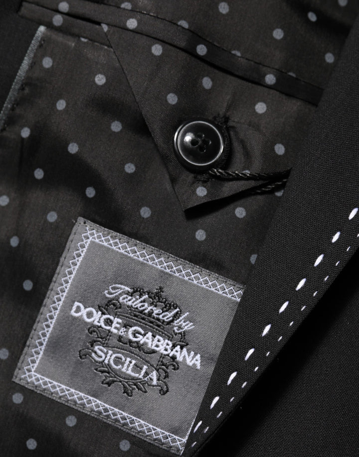 Dolce & Gabbana Black SICILIA 2 Buttons Suit Jacket Blazer