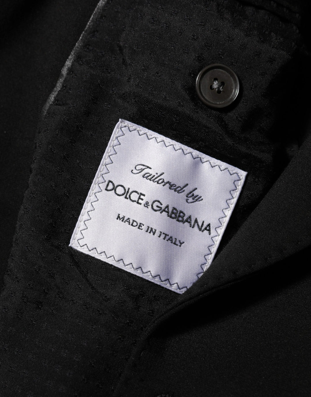 Dolce & Gabbana Black Viscose 2 Buttons Suit Jacket Blazer