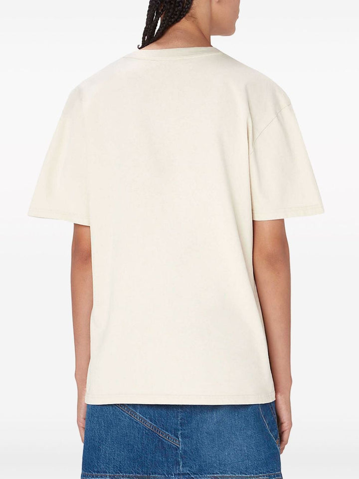 logo-embroidered cotton T-shirt-6