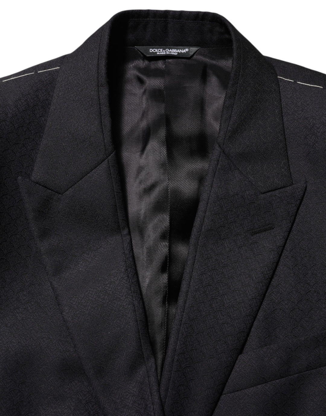 Dolce & Gabbana Black Wool 2 Buttons Suit Jacket Men Blazer