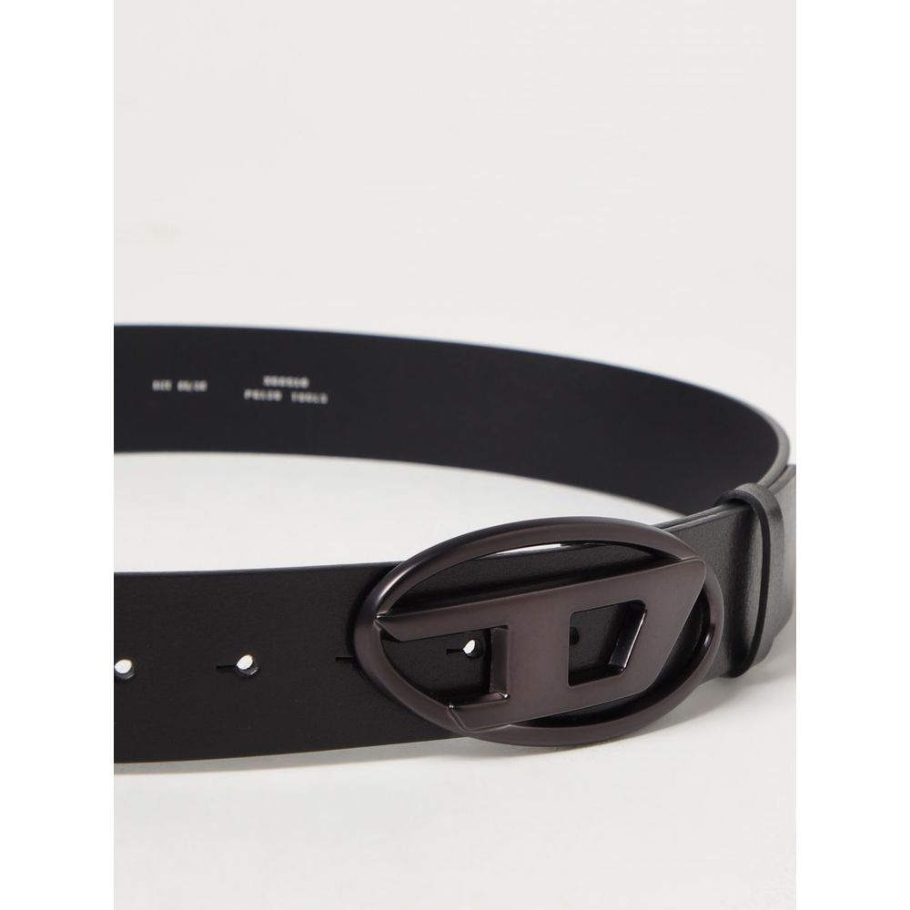 Diesel Black Leather Belt
