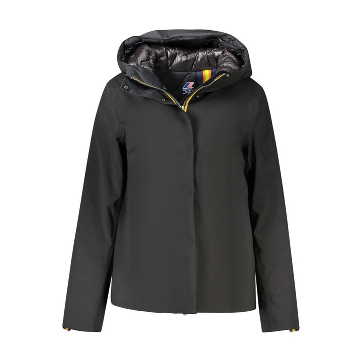 K-WAY Black Polyester Jackets & Coat