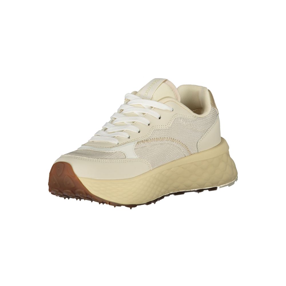 Blauer Beige Leather Women Sneaker