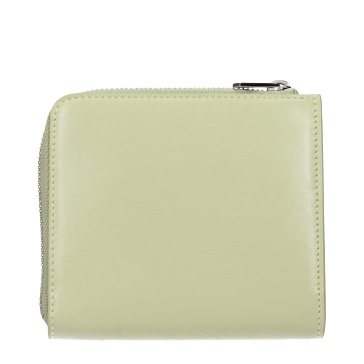 Jil Sander Green Leather Wallets