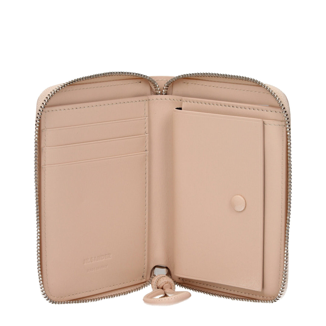 Jil Sander Pink Leather Wallets