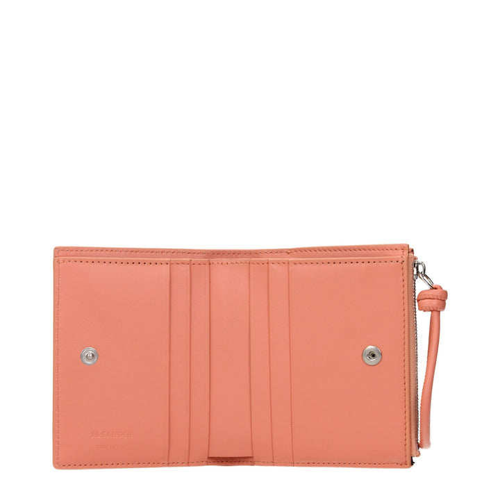 Jil Sander Pink Leather Wallets