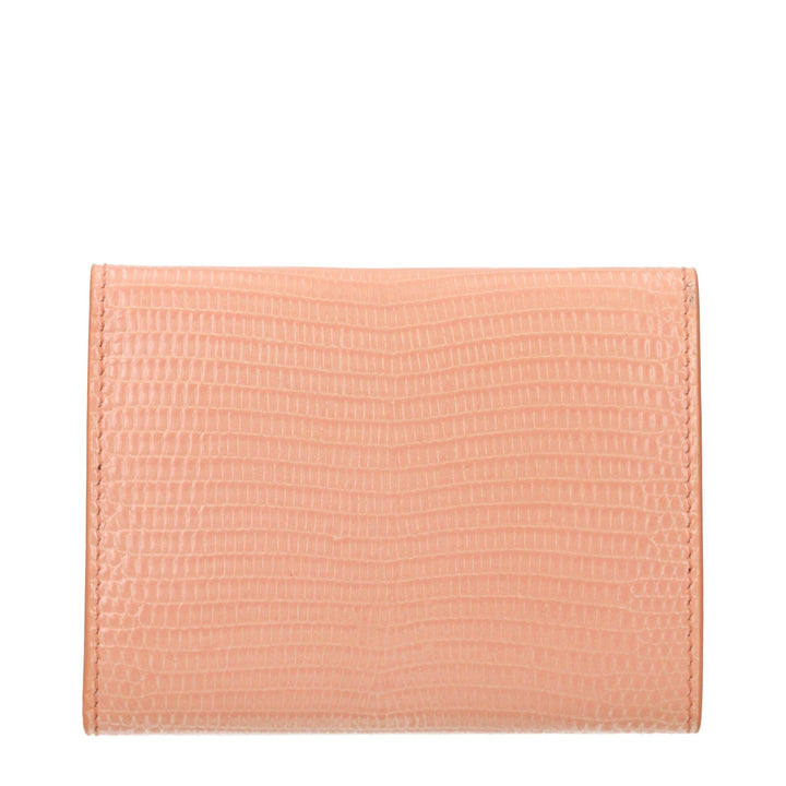Jil Sander Pink Leather Wallets