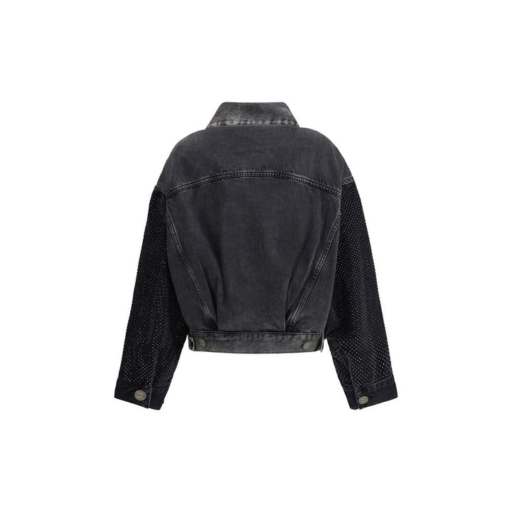 PINKO The Trucker jacket with mini studs