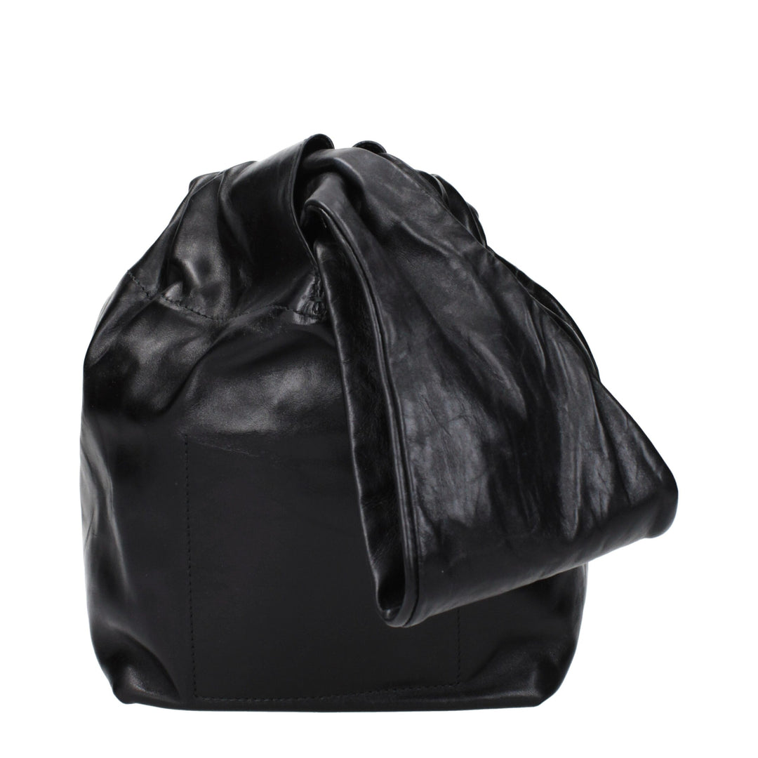 Jil Sander Black Leather Handbags