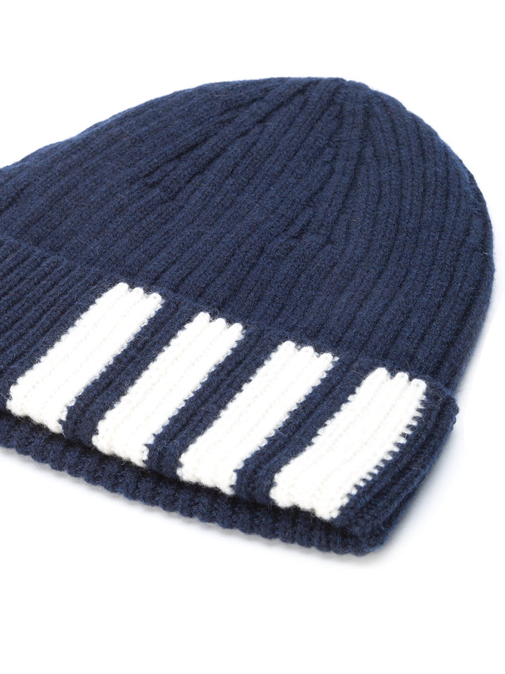 cashmere ribbed-knit beanie-1