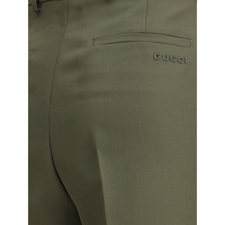 Gucci Boyfriend Trousers with embroidered logo