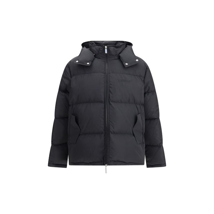 Off-White Hooded Diagonal Arrow Down Jacket