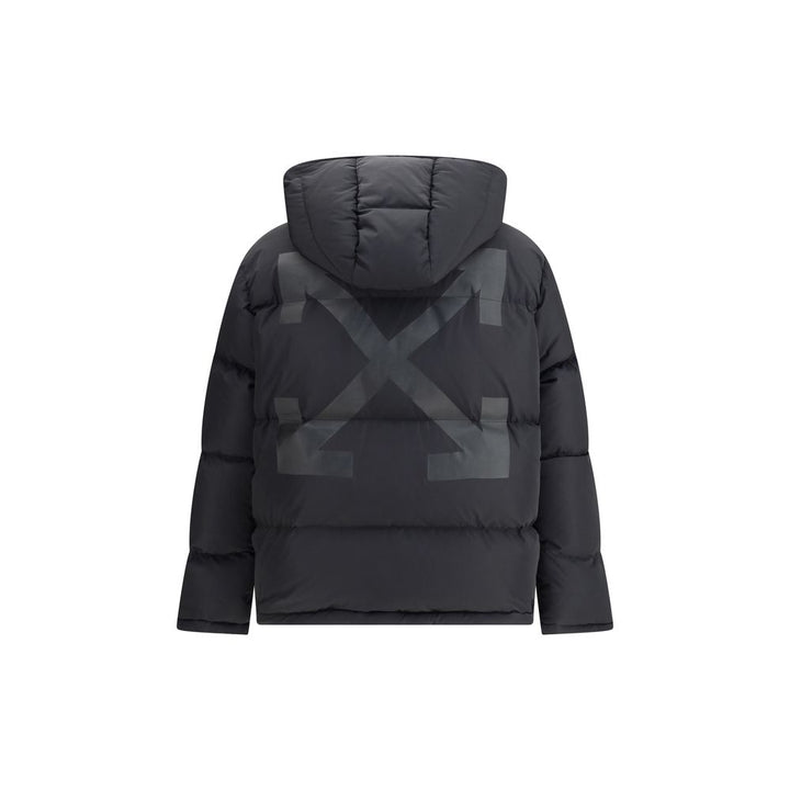 Off-White Hooded Diagonal Arrow Down Jacket