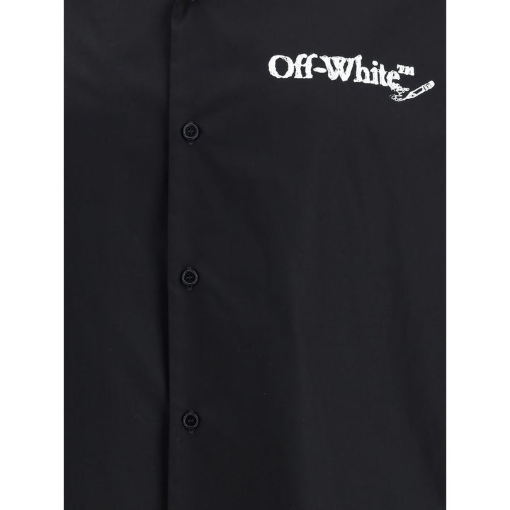 Off-White Bowling Shirt in Poplin