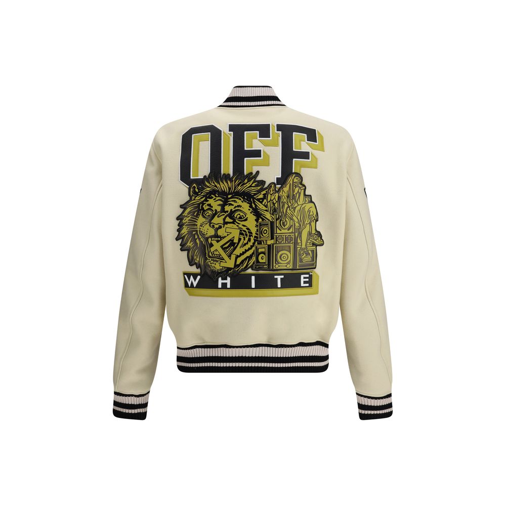 Off-White Lion Wool Varsity Jacket
