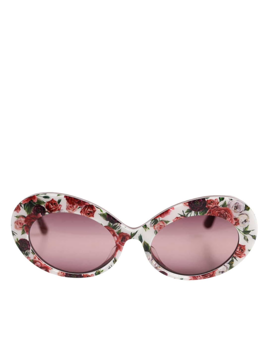 Dolce & Gabbana Floral Printed Acetate Oval Eyewear Sunglasses