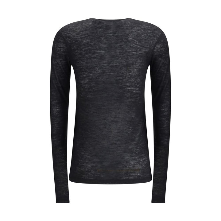 Saint Laurent Short-sleeved T-shirt in Cashmere and Silk
