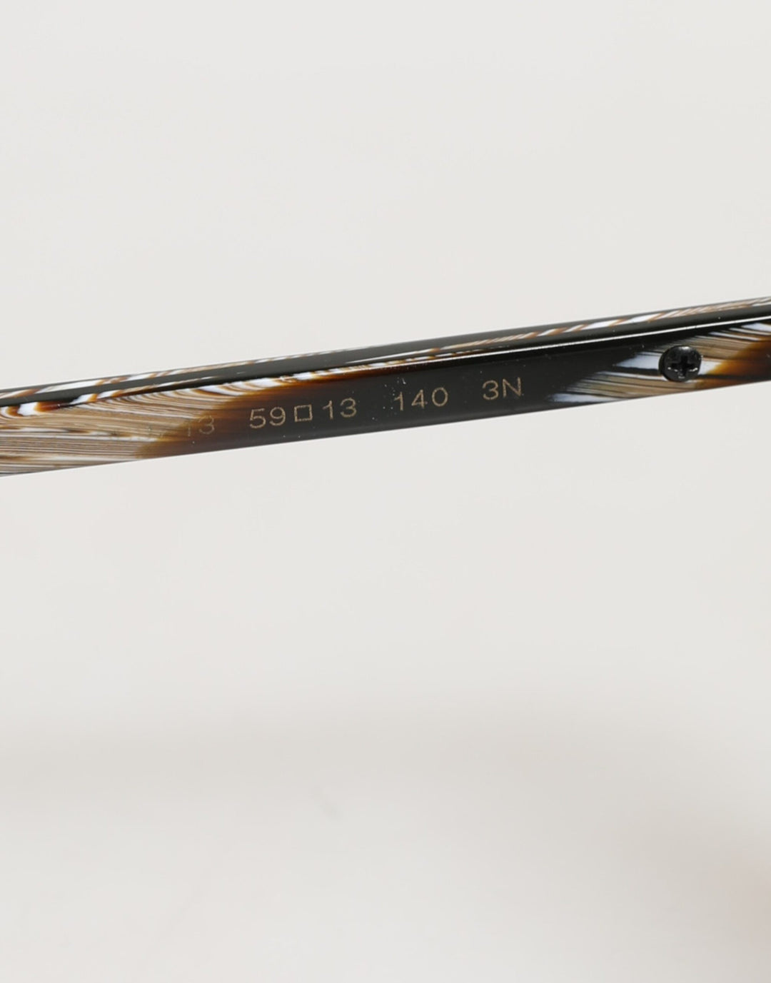 Dolce & Gabbana Modified Aviator Striped Brown Acetate Gradient Sunglasses