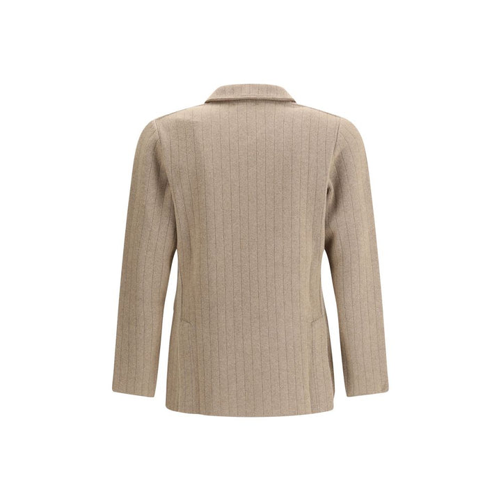 Lardini Double-breasted Knit Jacket