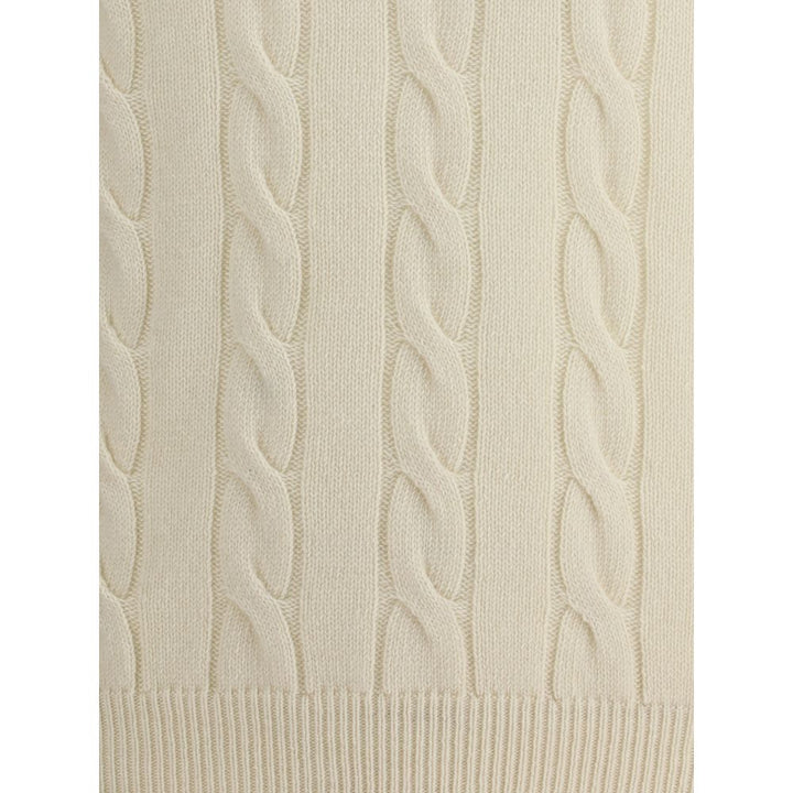 Aragona Cashmere Braided Turtleneck Sweater