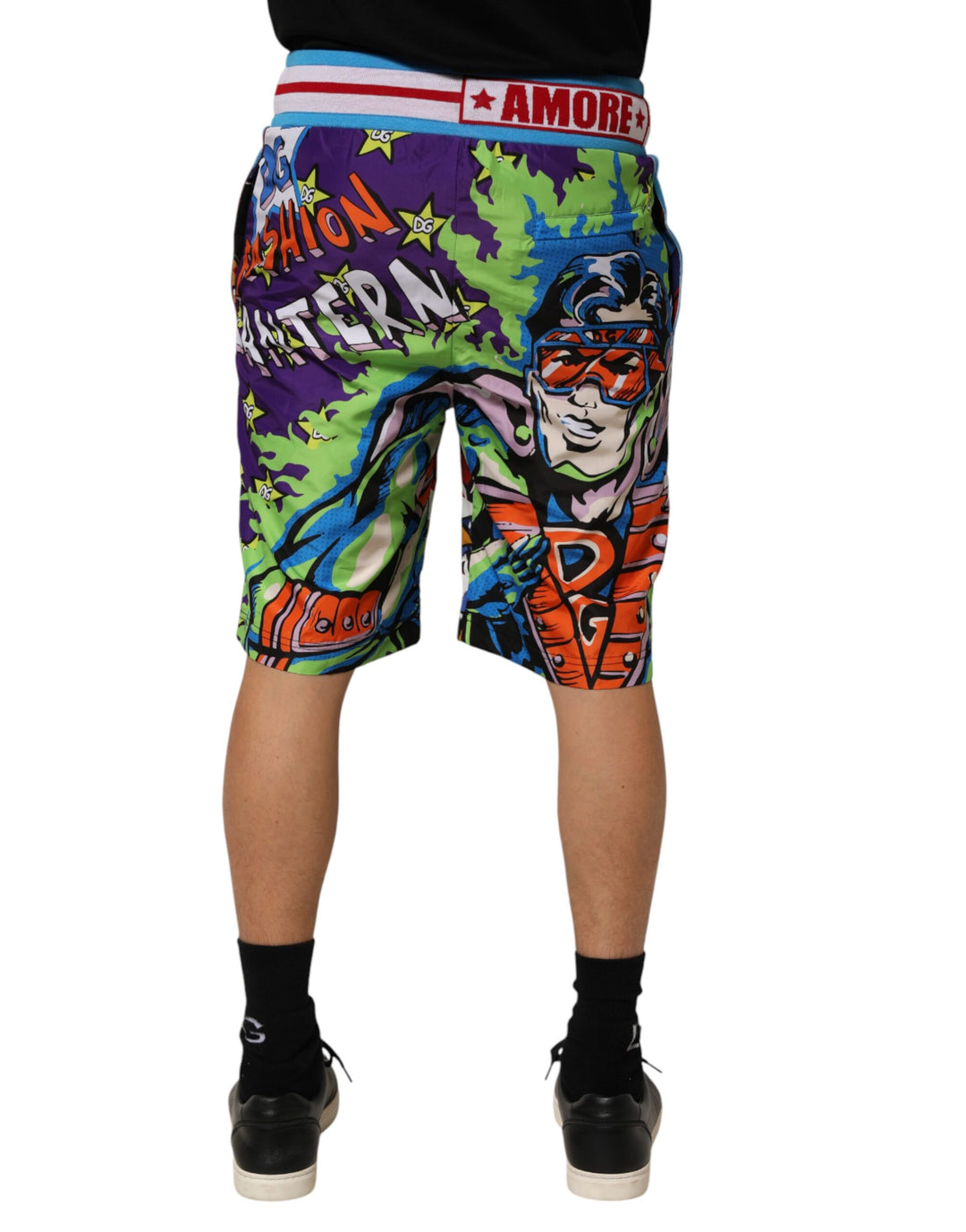 Dolce & Gabbana Multicolor Captain Sicily Men Bermuda Shorts