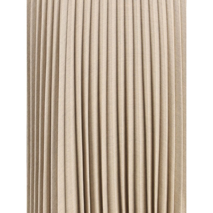 True Royal Pleated Wool Skirt