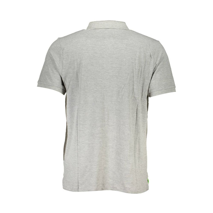 Gianmarco Venturi Gray Cotton Polo Shirt