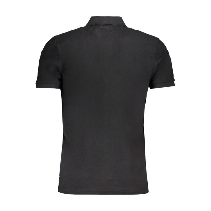 Gianmarco Venturi Black Cotton Polo Shirt