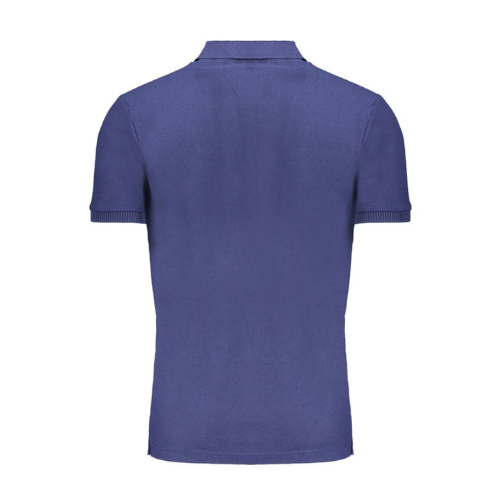 Gianmarco Venturi Blue Cotton Polo Shirt