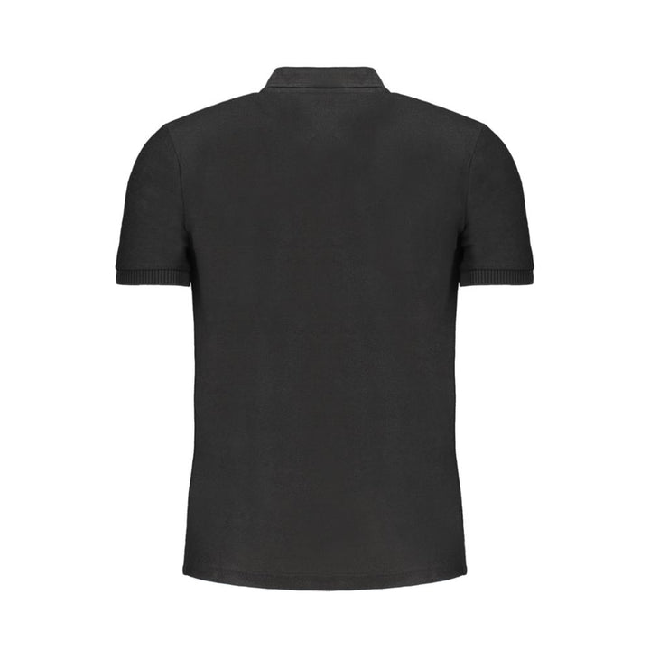 Gianmarco Venturi Black Cotton Polo Shirt