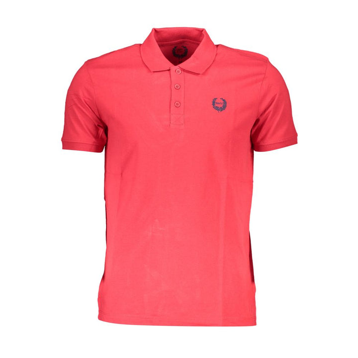 Gianmarco Venturi Red Cotton Polo Shirt