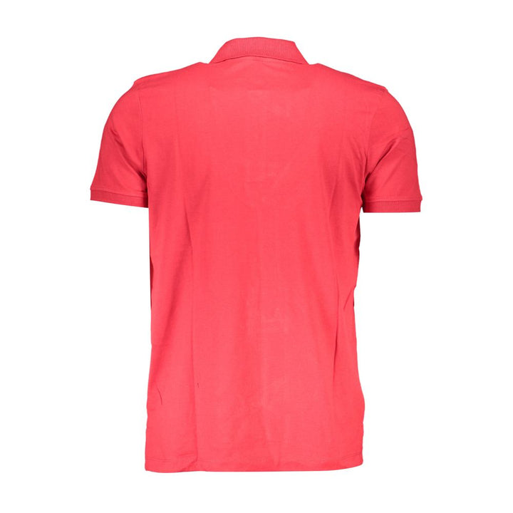 Gianmarco Venturi Red Cotton Polo Shirt