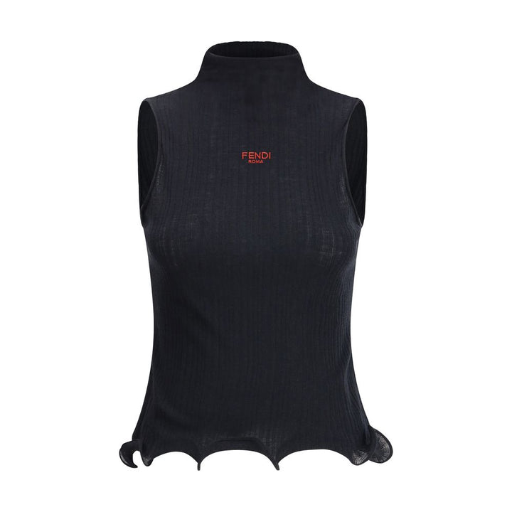Fendi Sleeveless Virgin Wool Top