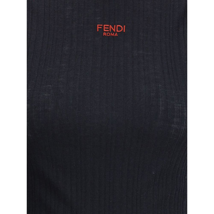 Fendi Sleeveless Virgin Wool Top