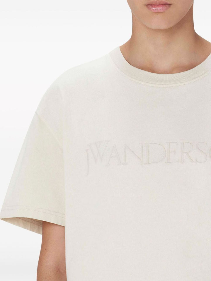 logo-embroidered cotton T-shirt-8