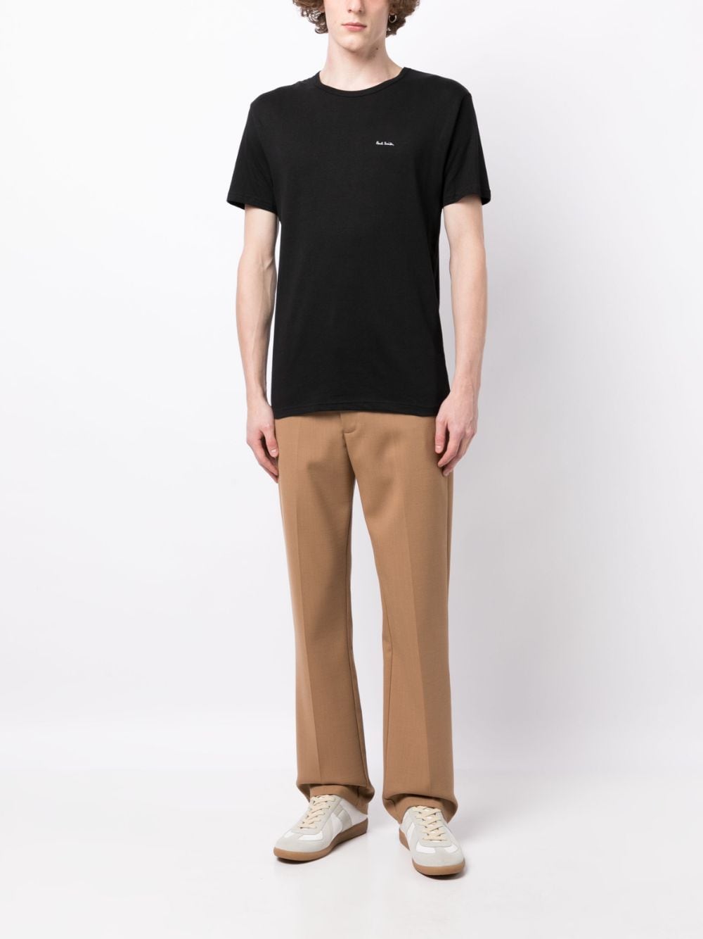 logo-print organic cotton T-shirt (pack of three)-1