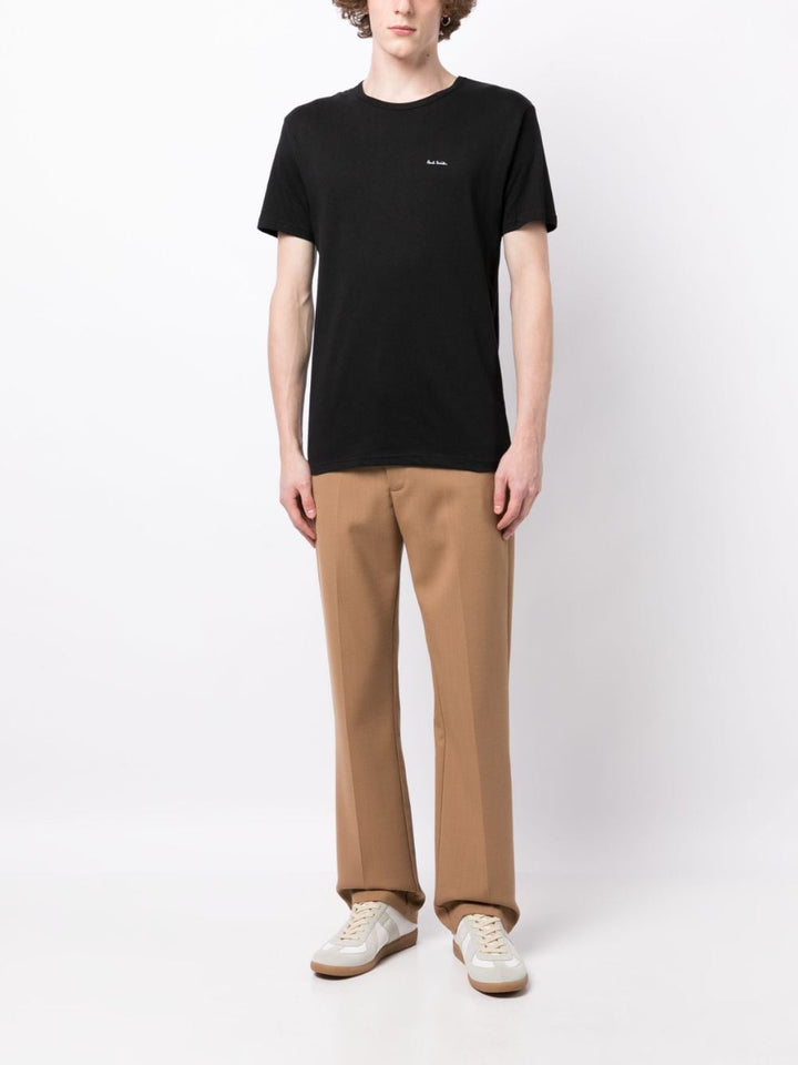 logo-print organic cotton T-shirt (pack of three)-1