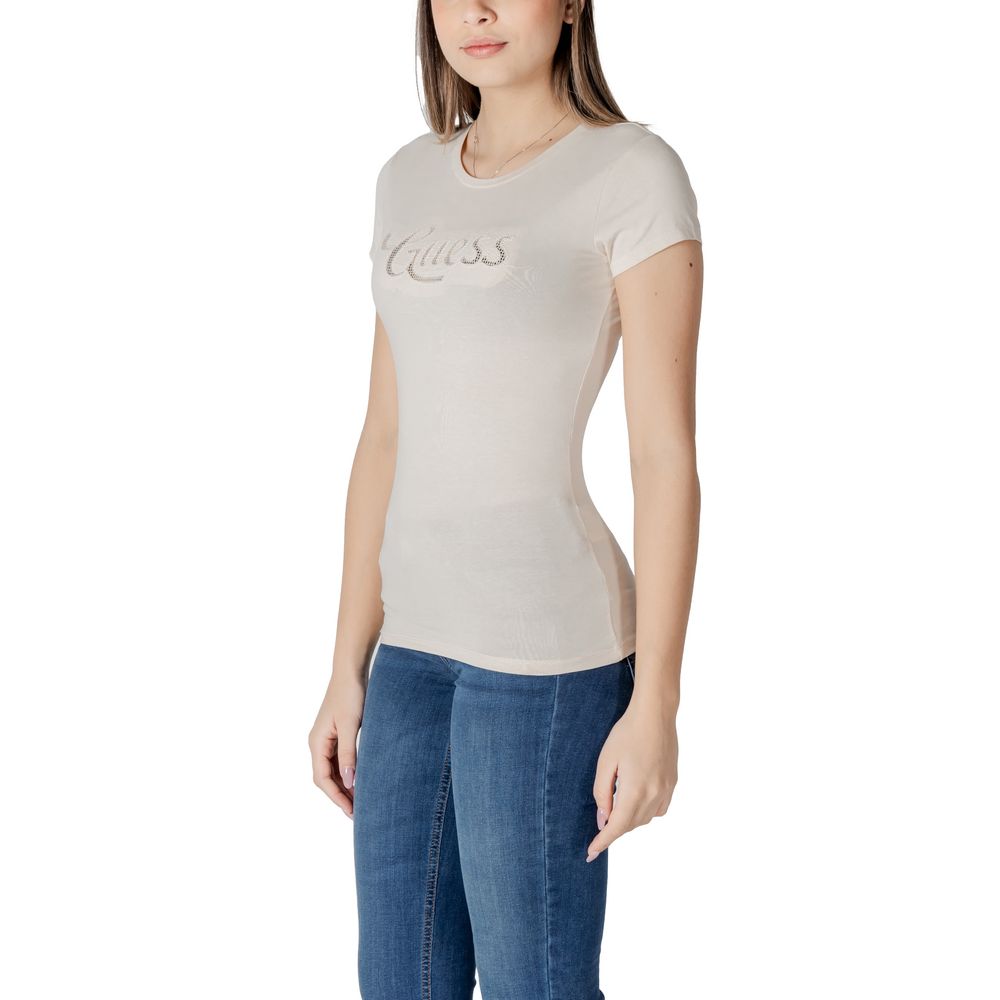 Guess Beige Cotton T-Shirt