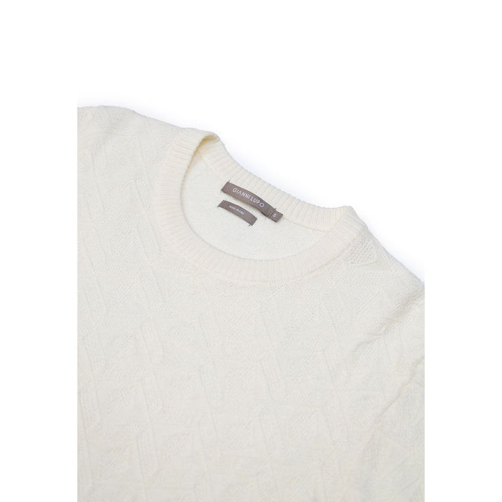 Gianni Lupo Cream Marabou Sportswear