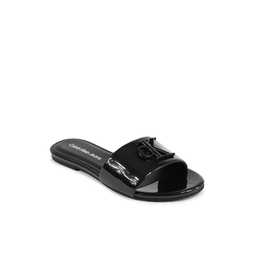 Calvin Klein Black Polyester Sandal