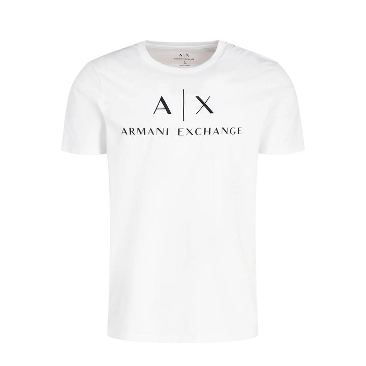 Armani Exchange White Cotton T-Shirt
