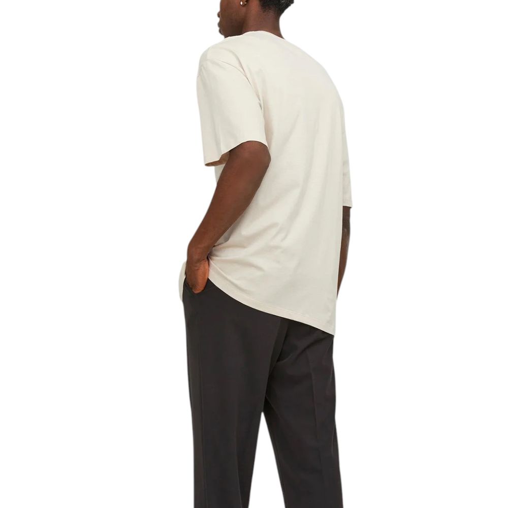 Jack Jones Beige Cotton T-Shirt