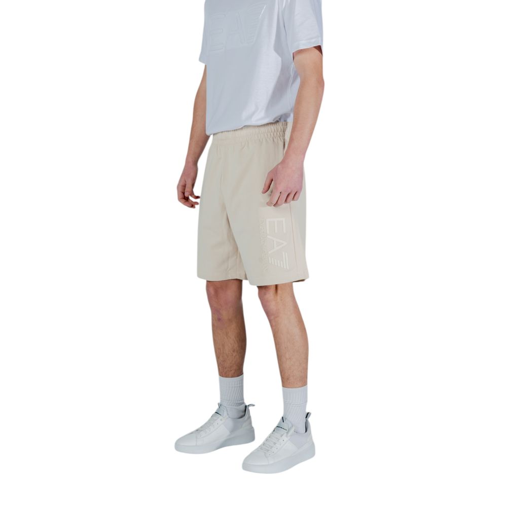 EA7 Emporio Armani Beige Cotton Bermuda
