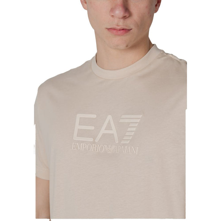 EA7 Emporio Armani White Cotton T-Shirt