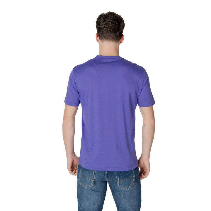 EA7 Emporio Armani Purple Cotton T-Shirt