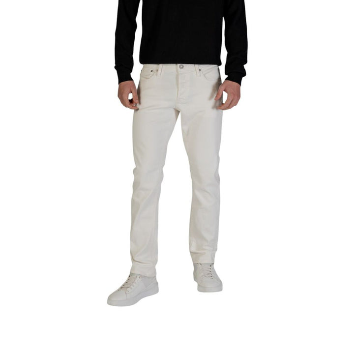 Jack Jones White Cotton Skinny Jean