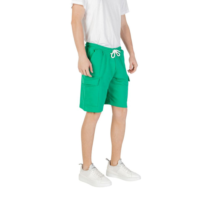 Icon Green Cotton Bermuda