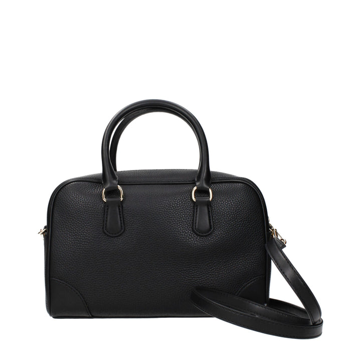 Michael Kors Black Leather Handbags
